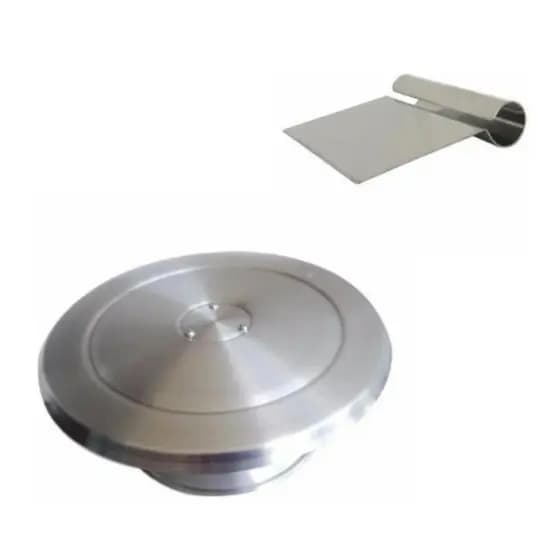 Bailarina Para Decorar Bolo Giratória  40cm Grande  Alumnio  + Espátula para Alisar Tubular Inox