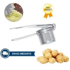 Amassador Espremedor De Batatas e Legumes Alumínio Fundido Esmagador Manual