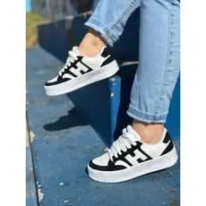 Tênis Feminino Casual - Plataforma, H, Confortável e Estiloso Moda