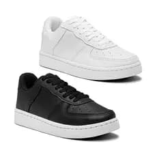 Kit 2 Pares Tênis Feminino Moda Casual Qualidade Solado Costurado Confortável