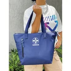 Bolsa Shopper Nylon BIOMEDICINA de Ombro Clean Esportiva Academia Bags Gym Masculino Feminino Ziper Vertical Frontal Resistente