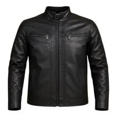 Jaqueta de Couro Masculina Moda Inverno Frio