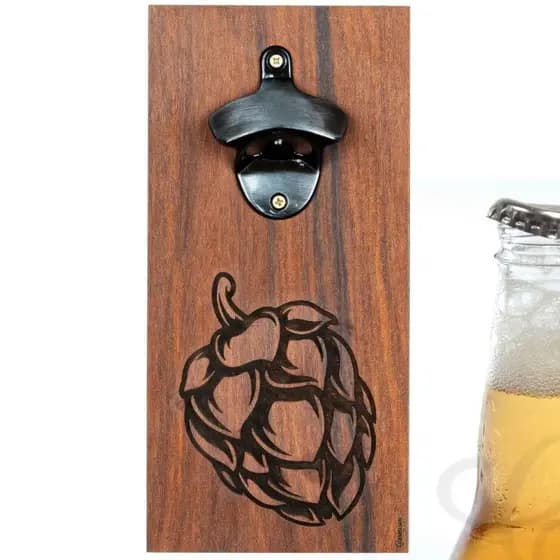 Abridor de Garrafa Parede Magnético com Imã Abridor de Cerveja Abridor Garrafa Parede Magnético Rústico Abridor de Garrafa
