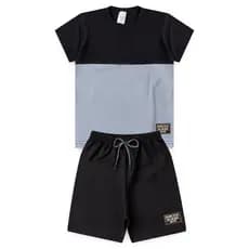 Conjunto Infantil Menino masculino Camiseta e Bermuda L20