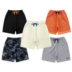 KIT Bermuda Moletinho Infantil Menino Kit Sortido Com 3 Peças l67