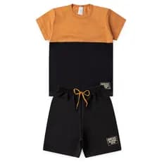 Conjunto Menino Infantil Bermuda e Camiseta Masculina Verão L35