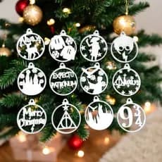 Pendente Árvore Natal Harry Potter Enfeite Ornamento Hogwarts