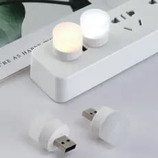 Mini Lâmpada LED USB 1W Inova Luz Branca Luz Fria Portátil