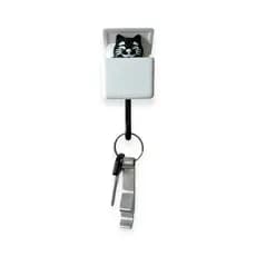 Porta Chaves Pendurador Chaveiro Abre E Fecha Gatinho Decorativo Caixa Gato