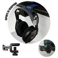 Suporte de Fone de Ouvido Headphone Ajustável de Mesa – Organização e Praticidade para seu Setup