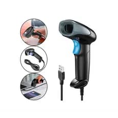 Leitor De Codigos De Barra Com Fio Usb Para Caixa De Mercado