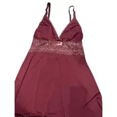 Camisola Amamentação Microfibra Bordô Bege Salmão Tamanho GG