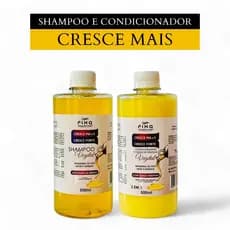 Kit Shampoo e Condicionador Cresce Mais Cresce Forte - Crescimento Capilar e Fortalecimento