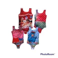 Maiô infantil kit com 4 maiôs vários personagens tamanhos 2 ao 10 estampas variadas moda praia