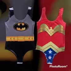 Fantasia Carnaval Feminina Bloquinho Body Mulher Maravilha ou Batgirl envio rápido festa a fantasia