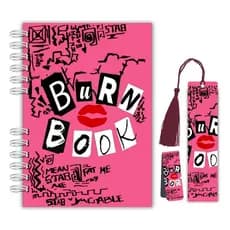 Planner Diário de Leitura – Burn Book - Meninas Malvadas | Capa Dura com Marcador Tassel + Marcadores