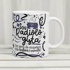 caneca flork eu sou radiologista/caneca de porcelana 325 ml/radiologia