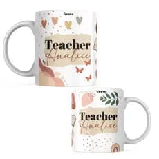 caneca personalizada teacher/caneca de porcelana professora 325ml