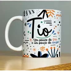 caneca personalizada tio com nome/caneca de porcelana 325 ml/ceramica/presente tio