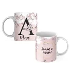 CANECA PERSONALIZADA COM NOME FLORES DE CEREJEIRA 325 ml