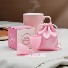 Coletor Menstrual Ecológico Premium Reutilizável Silicone Medicinal Hipoalergênico P/ Entrega