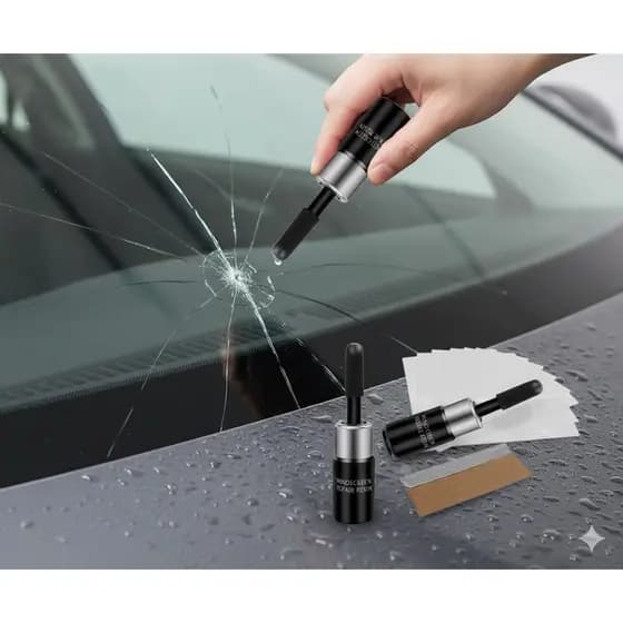 3x Kit Reparador De Parábrisa Trincado E Vidros Resina Acessórios Carros Automóveis Pronta Entrega