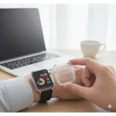 Case Premium Compatível com Relógio Apple Watch 1,2,3,4,5,6,7,8,9 e 10 40mm/44mm Capa Clear 360