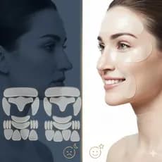 16 Adesivos Silicone Anti-ruga Facial Rosto Pescoço Testa Olhos Bigode Chinês Queixo Premium