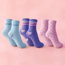 Kit 03, 06 ou 12 Meias Cano Alto Femininas – Coloridas, Confortáveis e Anatômicas Adulto Jovem