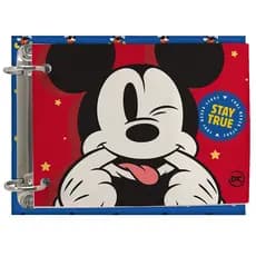 Porta Fichas Argolado Com 80 Fichas Mickey