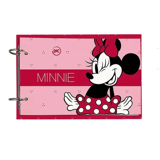 Porta Fichas Argolado Grande Com 80 Fichas Minnie