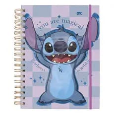 Caderno Smart Universitário Stitch 80 Folhas  Reposicionáveis 90g