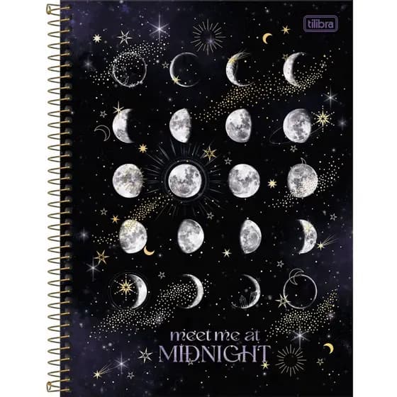 Caderno Espiral Capa Dura Universitário 10 Matérias Magic 160 Folhas
