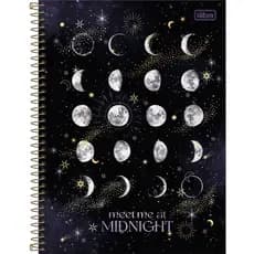 Caderno Espiral Capa Dura Universitário 10 Matérias Magic 160 Folhas