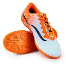 Chuteira Futsal Unissex AR Arena Branco Laranja – Conforto e Desempenho envio emediato