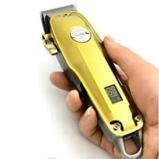 Máquina De Cortar Cabelo Profissional Recarregável Elétrico Sem Fio Kemei 1986 Pg