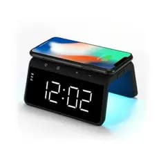 Por Indução E Relógio Despertador Com Luminaria