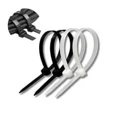 Kit 500 Cintas Plasticas Abracadeira Nylon Enforca Gato Preto/Branco - Várias Medidas