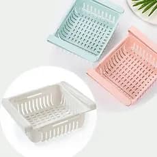 Cesto Organizador De Geladeira Multiuso Gaveta Retratil