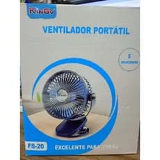 Ventilador Portátil USB Silencioso 5 e 3 velocidades