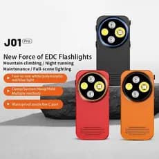 Lanterna EDC Ao Ar Livre Pro Magnética Luz Forte Portátil mini Clipe