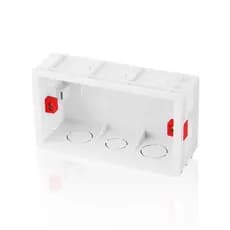 ELEGAN Escolha Gratuita , Materiais De Plástico Branco/Vermelho , Caixa De Montagem Interna Padrão Dos Eua De 101 Mm * 6