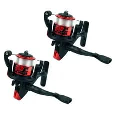 Dois 2 Molinetes Micro 100 com Linha Monofilamento
