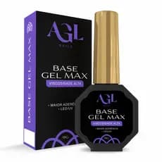 Base Gel Max Alta Viscosidade AGL Nails 9g Construção Alta Aderencia