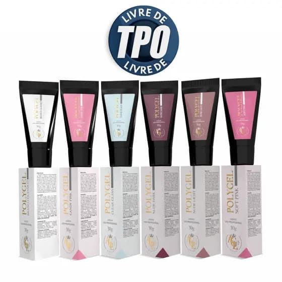 Polygel AGL Nails SEM TPO Cores Unhas Alongamento 30g Manicure
