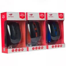 Mouse Sem Fio Óptico Wireless Usb C3tech Preto 1000dpi