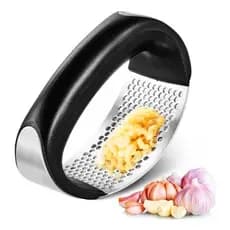 Espremedor Amassador Triturador De Alho Inox Manual Cozinha Garlic Press Super Prático