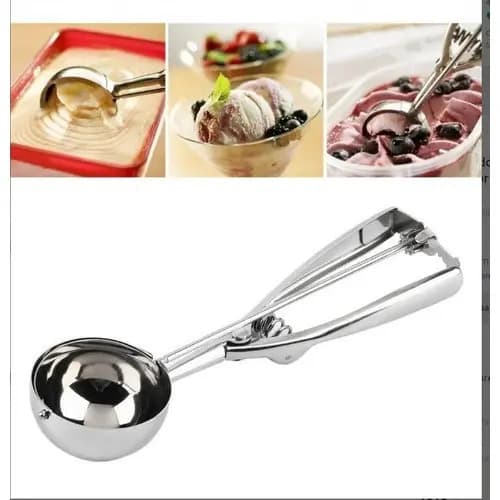 Colher Para Sorvete 23X5cm Equipamento de Cozinha Colheres para Sorvete Praticidade Casa e Decoração Cozinha