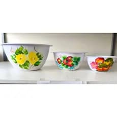 Bacia, tigela bowl em melamina decorada pintadas a mão , para pipoca, petiscos