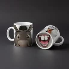 caneca personalizada bocão Burro amigo do Shrek a gente já chegou tá chegando e agora com boca no fundo